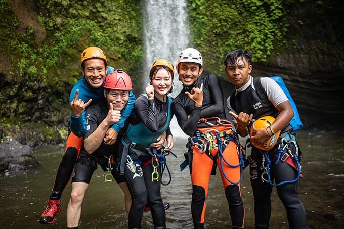 Canyoning Bali - Adventure and Spirit - ICOpro instructo - kalimudah canyon